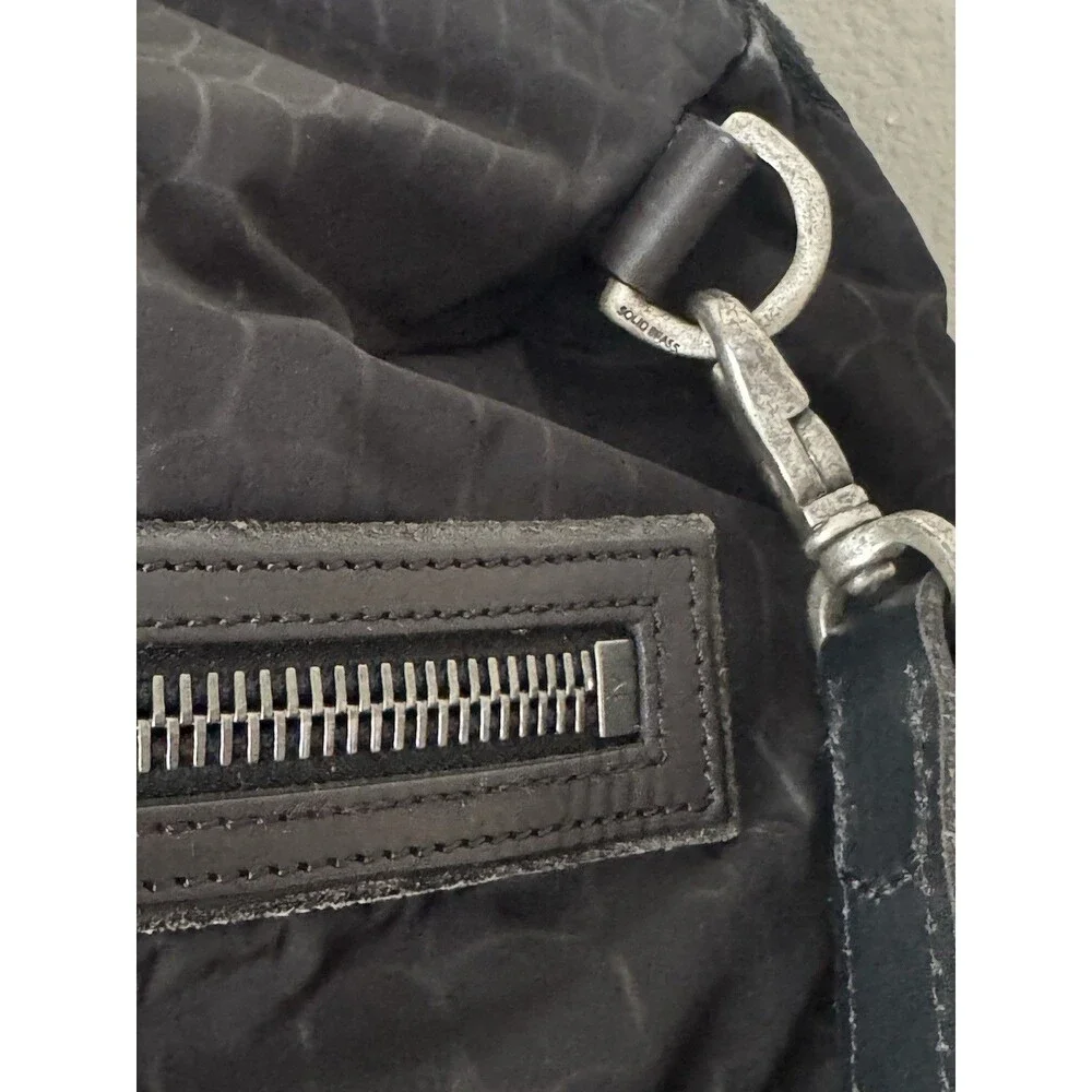 John Varvatos embossed croc wear